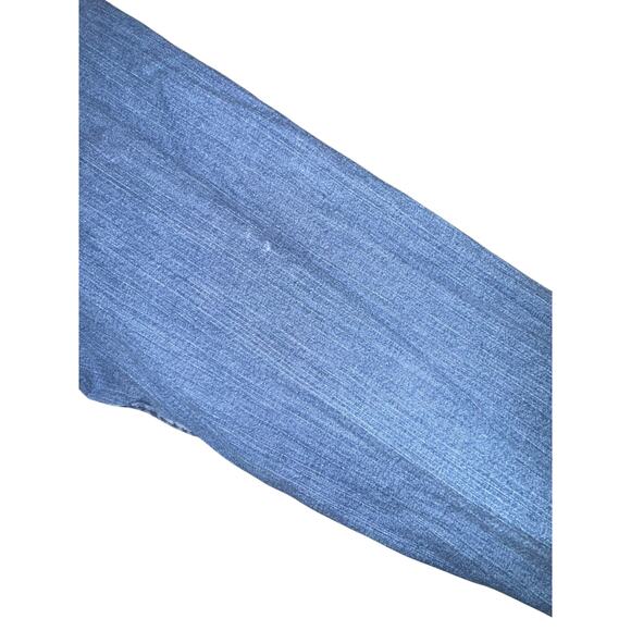 Wrangler Chambray Pearl Snap Button Up Shirt Men's XL Fisherman Distressed Fall - Picture 4 of 9